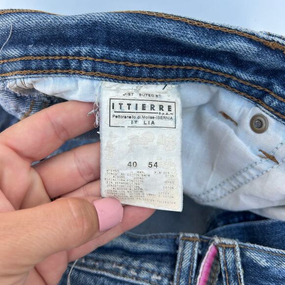 Vintage Roberto Cavalli Unisex Women’s Distressed Jeans Ripped Designer Denim 8 - Picture 11 of 16